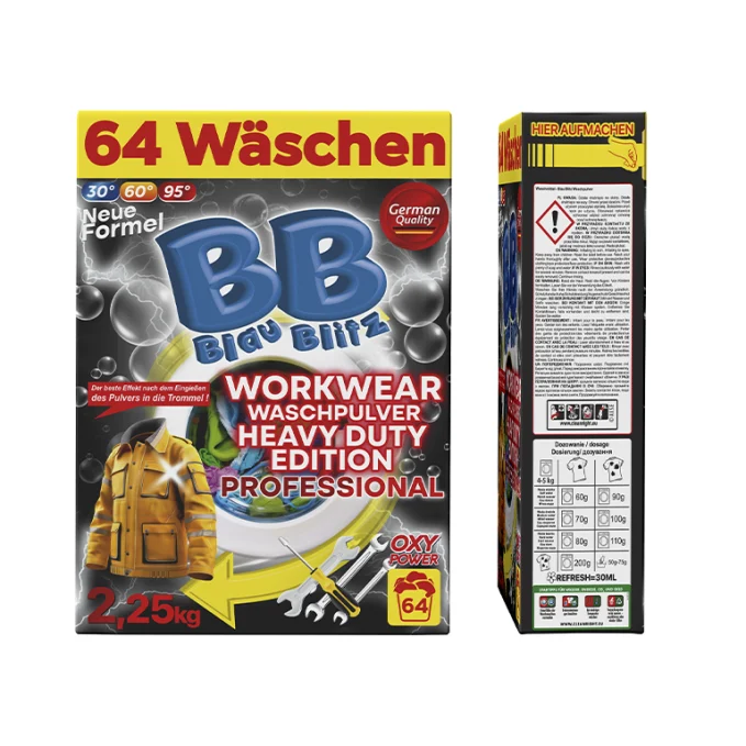 PROSZEK DO PRANIA ODZIEŻY ROBOCZEJ BLAU BLITZ (64 prania)