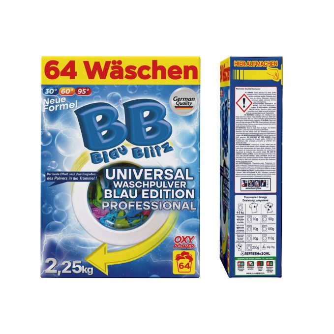 PROSZEK DO PRANIA ODZIEŻY UNIWERSALNEJ BLAU BLITZ (64 PRANIA)
