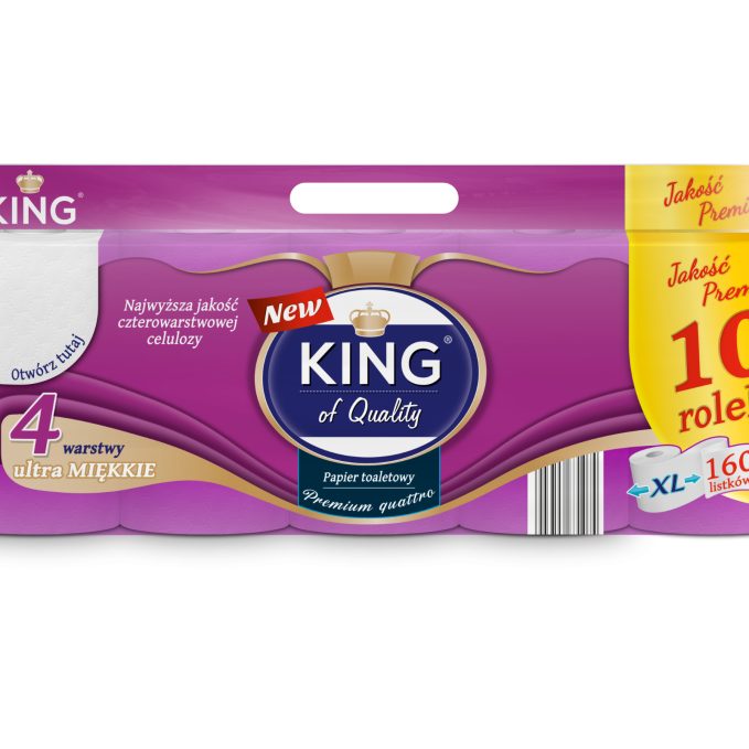 Papier toaletowy King of Quality 10R PREMIUM QUATRO 4W 160 list