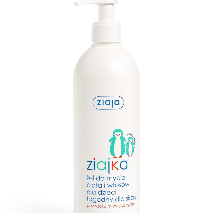 Ziaja żel do mycia ciała i włosów dla dzieci łagodny dla skóry ziajka