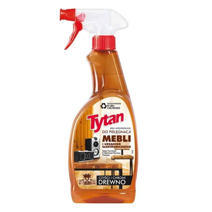 Tytan spray antystatyczny do pielęgnacji mebli i urządzeń elektronicznych 500ml