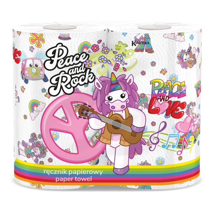 Kartika ręczniki papierowe unicorn Peace&Rock 2 rolki