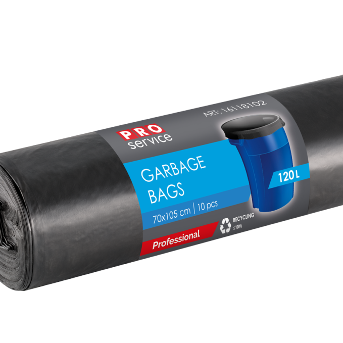 Pro service worki na śmieci 120L 70x105cm 10 sztuk